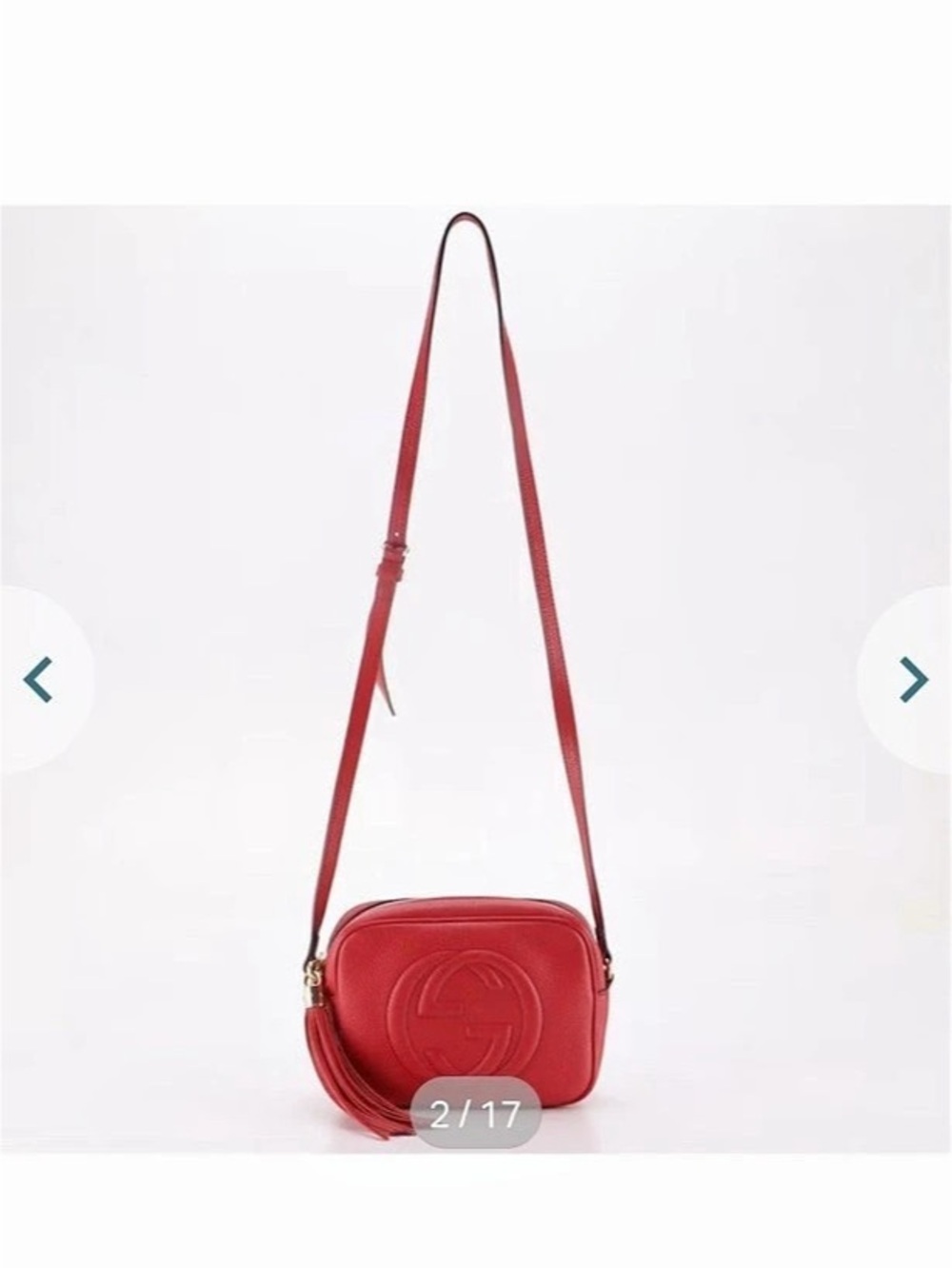 Gucci Soho Disco Crossbody Bag in Red
